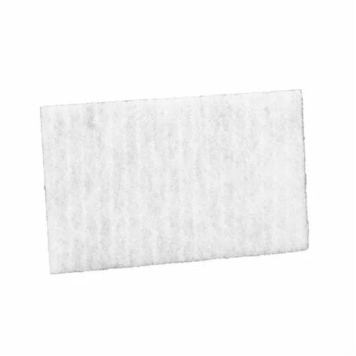 Rectangular white filter on a white background