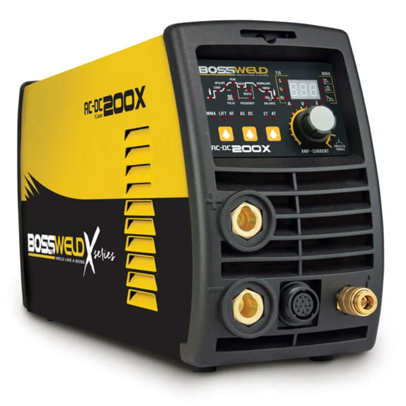 BossWeld RC-DC200X welding machine on a white background