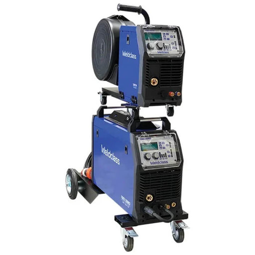 Welding machine on a white background