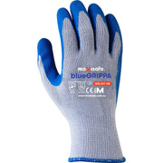 MaxiSafe blueGrippa glove on a white background