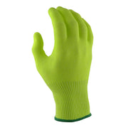 Green glove on a white background