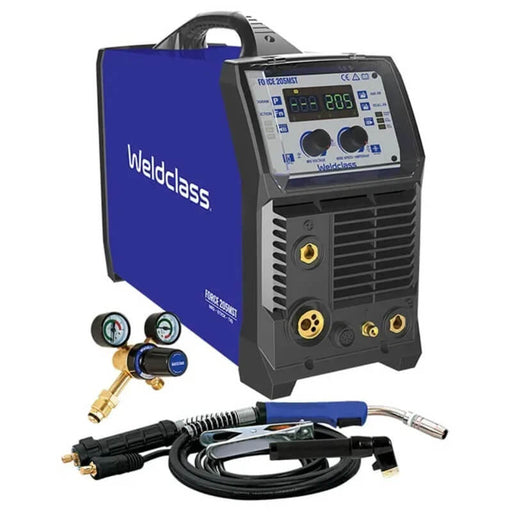 Weldclass welding machine with accessories on a white background