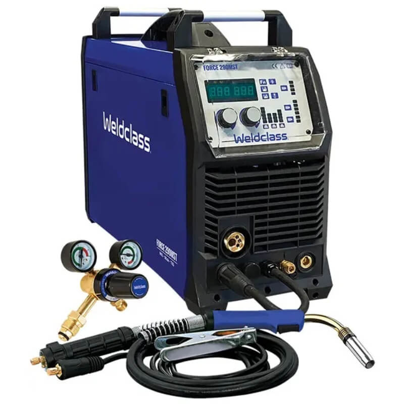 Weldclass welding machine with accessories on a white background