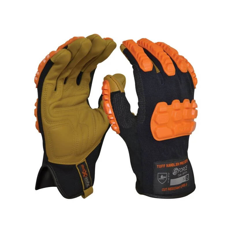 Maxisafe G-Force Tuff Handler Cut 5 Mechanics Gloves – 6 Pairs